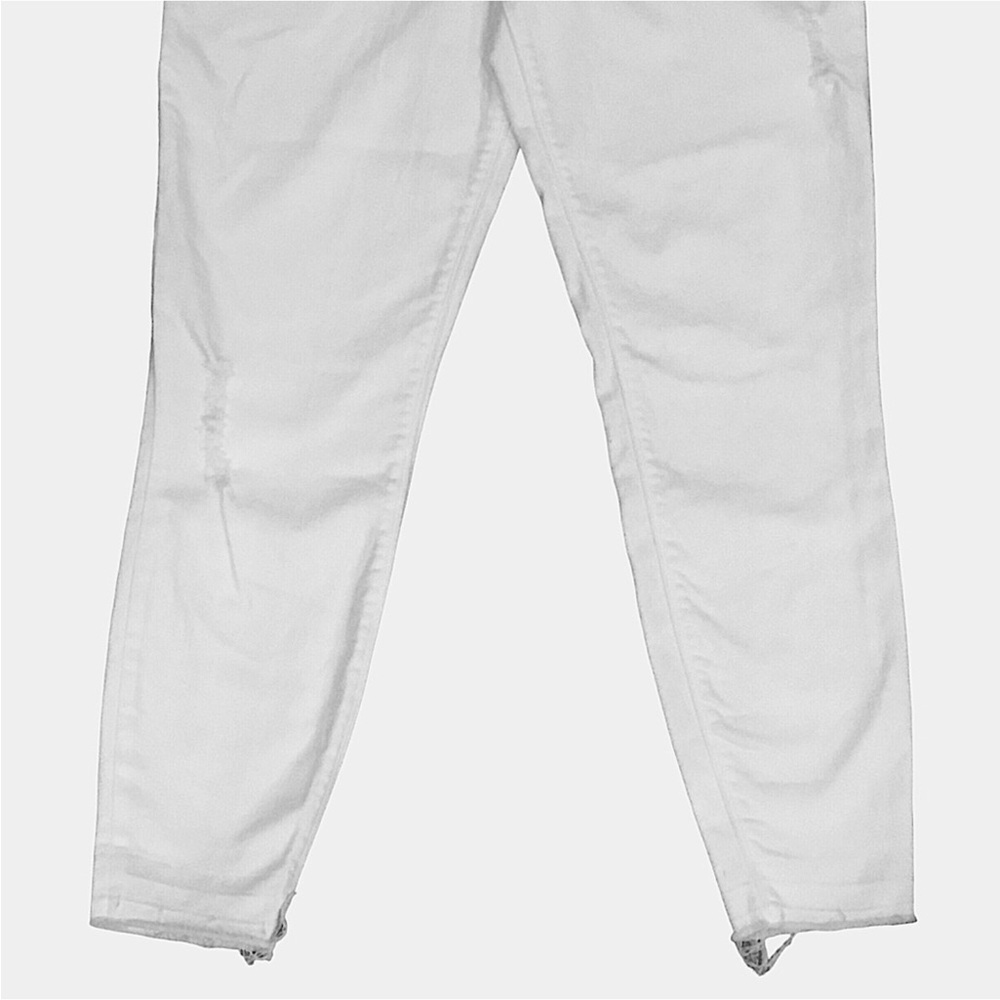 SPANX White High Rise Pull-On Skinny Legging Jeans Shape Stretch Denim Size- L - Picture 7 of 16